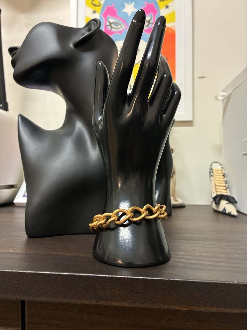 Monet Chunky Gold Tone Chain Link Bracelet